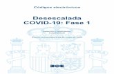 Desescalada COVID-19: Fase 1 · § 7. Orden SND/380/2020, de 30 de abril, sobre las condiciones en las que se puede realizar actividad física no profesional al aire libre durante