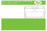 HP Color LaserJet CP3505h10032. · Impresión de muestras de color ..... 112 10 Gestión y mantenimiento