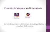 Proyecto de Intervención Universitarialegalidad.uach.mx/portal/Legal desde lo individual....pdf · El objetivo del proyecto es darle a los ciudadanos la oportunidad de entender que
