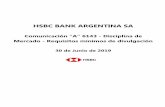 Comunicación “A” 6143 - Disciplina de Mercado - Requisitos ......HSBC Bank Argentina SA Disciplina de Mercado Sección 1. Ámbito de aplicación Información cualitativa 1. Denominación