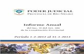 I - Memoria Año Judicial 2012 · Don Carlos Gustavo Peralta Su Despacho. ... 1.3.- DELEGACIÓN CENTRO JUDICIAL DE MEDIACIÓN SEGUNDA CIRCUNSCRIPCIÓN JUDICIAL GENERAL ROCA ... Mesa