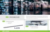 Presentación del Producto - VCP Ecolighting · Presentación del Producto Aplicaciones Componentes • Industrial • Comercial • Retroﬁ t • LEDs: SMD2835 • Housing: Vidrio.