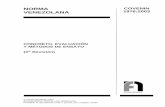 CONCRETO. EVALUACIÓN Y MÉTODOS DE ENSAYO (3 Revisión)materialesalternativos.weebly.com/uploads/2/0/6/2/... · COVENIN 3549:1999 Tecnología del concreto. Manual de elementos de