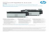 Impresora HP PageWide XL de la serie · Impresión sin super visión: soluciones de producción de comprobación preliminar/acabado, hasta 4 rollos y tintas duales de 400 ml con conmutación