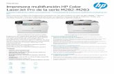 Impresora multifunción HP Color LaserJet Pro de la serie ...€¦ · Gestiona fácilmente las tareas de impresión, escaneado, copia y fax en el dispositivo gracias a una pantalla