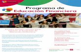 Programa de Educacion Financiera 2018/2019€¦ · La competencia financiera es transversal y complementa el desarrollo del resto de competencias básicas establecidas en el currículo.