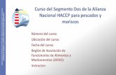 Nacional HACCP para pescados y n 2 mariscos...2020/06/19  · PARTE 1: Clase y análisis Norma Alianza Nacional HACCP para pescados y mariscos de la Administración de Medicamentos