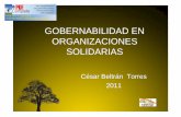 Gobernabilidad en Organizaciones Solidarias 2011[1]foncorbeta.com/S8y5th3dc9/File/Gobernabilidad en... · Agenda temática 1. Aproximación conceptual de la gobernabilidad 2. Naturaleza
