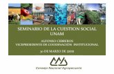 SEMINARIO DE LA CUESTION SOCIAL UNAM · 2017-05-21 · Agua: demandas de otros sectores pueden limitar la disponibilidad para el sector agropuecuario Ofertade aguaporcuencaen 1995