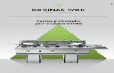 COCINAS WOK - mainho.com · Encimera de trabajo tipo “bañera” con canal recoge-residuos, rebosadero y cesta adaptada a la extracción de los mismos. ECONÓMICOS: Aros Wok en
