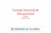 Consejo Nacional de Discapacidad...4. Recomendaciones técnicas para el desarrollo de la Política social y las PcD. 5. Verificar cumplimiento Políticas, planes, estrategias y programas
