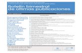 Boletín bimestral de últimas publicaciones nº 06 ......07 (The) Bioenergy and Water Nexus 08 Bringing Water to Where it is Needed Most. Innovative private sector participation in