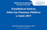 Estadísticas básicas Sobre las Finanzas Públicas a …...Inversión Pública del SPNF por Actividad, a junio 2016 - 2017 (En millones de US$ y % de participación) 52 Millones US$