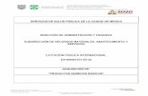 SERVICIOS DE SALUD PÚBLICA DE LA CIUDAD DE MÉXICO …sersalud.cdmx.gob.mx/sspcdmx/Documentos/licitaciones/2020... · 2020-07-29 · Calle Xocongo 65, Colonia Tránsito Alcaldía