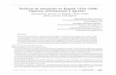 Políticas de educación en Bogotá 1930-1948: espacios ...Políticas de educación en Bogotá 1930-1948: espacios, orientaciones y agentes 140 Bogotá D.C. Colombia • No. 41 •