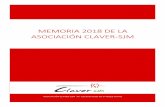 memoria 2018 de la asociación claver-sjm · La Asociación Claver es una organización sin ánimo de lucro promovida por el Centro Arrupe y la Comunidad de Vida Cristiana en Sevilla