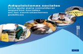 Adquisiciones sociales - emakunde.euskadi.eus · Adquisiciones sociales Una guía para considerar aspectos sociales en las contrataciones públicas. Documento elaborado a partir del