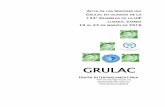 GRULAC grula… · 3 SESIÓN DEL GRULAC (Lusaka, viernes 18 de marzo de 2016) El GRULAC se reunió en sesión ordinaria en la tarde del viernes 18 y el sábado 19 de marzo de 2016,