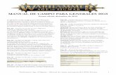 Errata oficial, diciembre de 2018 - Warhammer Community · Pág. 60 – Lugares de poder arcano, Objetivos Cambia el segundo párrafo por: “Las reglas normales de controlar objetivos