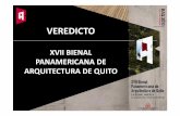 XVIIBIENAL PANAMERICANA DE ARQUITECTURA DE QUITOcfia.or.cr/cfiamail/info_2010/diciembre_10/131210_arquis3.pdf · Marco Larenas - Universidad Tecnológica Equinoccial PRIMERAMENCIÓNDEHONOR: