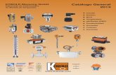 KOBOLD Messring GmbH Catálogo General 2013 ...... 2 Catálogo General Las plantas de producción del Grupo KOBOLD Hofheim, Alemania Sindelﬁ ngen, Alemania Sujeto a cambio sin previo