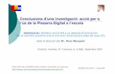 Conclusions d’una investigació- acció per a l’ús de la ...dim.pangea.org/docs/martagema.pdf · les TIC en els processos d‘E-A, i identificació de les problemàtiques associades.