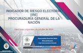 INDICADOR DE RIESGO ELECTORAL (IRE ......2019/09/05  · SIMCI/UNODC –Observatorio de Drogas de Colombia. Hectáreas cultivadas. 5 Variables Viceprocuraduria General de la Nación