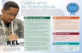 Cuatro años de matemáticas - WestEd...colocación de los estudiantes en las clases de matemáticas de su escuela, y asegúrese de que se utilicen las calificaciones más recientes.