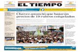 EL PERI²DICO DEL PUEBLO ORIENTALmedia.eltiempo.com.ve/EL_TIEMPO_VE_web/21/diario/... · ChÀvez anunciÒ que bajarÀn precios de 19 rubros congelados Mientras el sector comercio