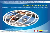 ARGENTINA - Marpatechmarpatech.com/brochure_argentina.pdf · Flujómetro Electromagnético modular, precisión hasta 0.2%, datalogger en SD Card, Modbus, Ethernet, GPRS Caudalímetros