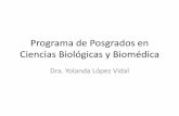 Programa de Posgrados en Ciencias Biológicas y Biomédicaconsejo.facmed.unam.mx/ponencias/S051212/ciencias_biologicas.pdf · Programa de Doctorado en Ciencias Biomédicas (PDCB)