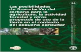 Las posibilidades de financiación del carbono para la agricultura, … · 2010-06-29 · Las posibilidades de financiación del carbono para la agricultura, la actividad forestal