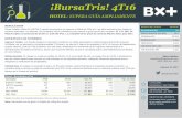 ¡BursaTris! 4T16estrategia.vepormas.com/wp-content/uploads/2017/02/Hotel201702… · El margen se expandió 5.1ppt a 14.3% ante mejores costos financieros e impuestos durante el