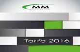 Tarifa 2016 - Ingesdata Networks€¦ · Tarifa 2016 Tarifa 2016. MM Datalectric es un fabricante español, especializado en el desarrollo de soluciones a medida para conectividad