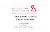 J-PAL y Evaluaciones Experimentales...Diferentes tipos de evaluación Necesidades Insumo Producto Resultado Intermedio Impacto Objetivo a largo plazo Estudiantes en escuelas pobres
