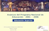Avances del Programa Nacional de Educación 2001 - 2006sigc.uqroo.mx/Documentos Externos/La educacion... · Fuente: Formato 911, incluye escolarizado, mixto y abierto de los niveles:
