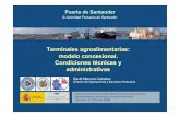 Terminales agroalimentarias: modelo concesional ......Importación de productos agroalimentarios Representa el 15% del tráfico total del Puerto de Santander, y se reparte entre trigo