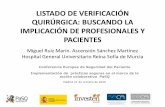 Presentación de PowerPoint · Hospital General Universitario Reina Sofía Implantación en junio de 2009 Evaluación de cumplimentación global y por servicios Múltiples dificultades
