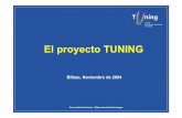 El proyecto TUNINGsitios.itesm.mx/va/diie/congresoCA/acts/pdfs/TODAS... · hSe discutió el cuestionario provisional hSe cambiaron algunos de los apartados (algunos grupos añadieron