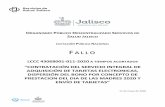 FAL L Oinfo.jalisco.gob.mx/.../fallo_tarjetas_dia_de_las_madres.pdf · 2020-05-11 · ADQUISICIÓN DE TARJETAS ELECTRONICAS, DISPERSIÓN DEL BONO POR CONCEPTO DE PRESTAION DEL DIA