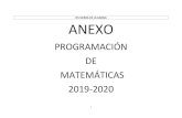 PROGRAMACIÓN DE MATEMÁTICAS 2019-2020 · programaciÓn de matemÁticas 2019-2020 ies sierra de la grana . 2 departamento: matemÁticas profesor/a: celedonio torres/josé núñez