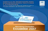 Cartilla de orientación para organizaciones políticas y ... proye… · propuestas de las organizaciones políticas a la luz del compromiso asumido por el Ecuador de incorporar
