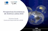 Perspectivas Económicas de América Latina 2010 · 2008-2009 : América Latina es una vez más impactada por la recesión mundial Fuente: Cálculos del Centro de Desarrollo de la