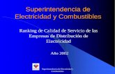 Superintendencia de Electricidad y Combustibles · 2019-11-15 · Superintendencia de Electricidad y Combustibles Objetivos zEntrega información a los Usuarios y demás agentes (Compañías,
