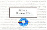 Manual Normas APA - Master2000...propuestas de normas que reglamentan la presentación de producciones académicas: las normas de publicación Icontec, APA, Michigan, MLA, Turabian,