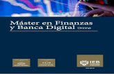 Máster en Finanzas y Banca Digital Online - IEB€¦ · patrocinado por la Bolsa de Madrid, fue fundado en 1989 y pionero en la creación del primer Máster español en Bolsa y Mercados