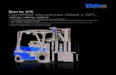 Serie VX Carretillas elevadoras diésel y GPL · Serie VX 1.600 kg / 1.800 kg / 2.000 kg Carretillas elevadoras diésel y GPL • Sistema de Control del Vehículo IntellixTM con tecnología