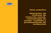 Guía práctica Valoración de víctimas de violencia sexual ... SAL… · Guía práctica Valoración de víctimas de violencia sexual, metodología de recojo, ... lesiones de manera
