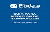 GUIA PARA - Grupo Pietra PARA MEDICIO… · GUIA PARA ILUMINACION FUENTE: SRT ARGENTINA. Investigaciones en GUÍA PRÁCTICA Nº 1 GERENCIA DE PREVENCIÓN LA ILUMINACION EN EL AMBIENTE