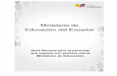Ministerio de Educación del Ecuador - Gob · Planificación EstratØgica "Garantizar el acceso y calidad de la educación inicial, bÆsica y bachillerato a los y las habitantes del